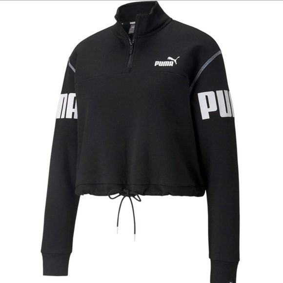PUMA - WOMENS PUMA POWER HALF-ZIP CREW FL NWOT - Picture 1 of 3